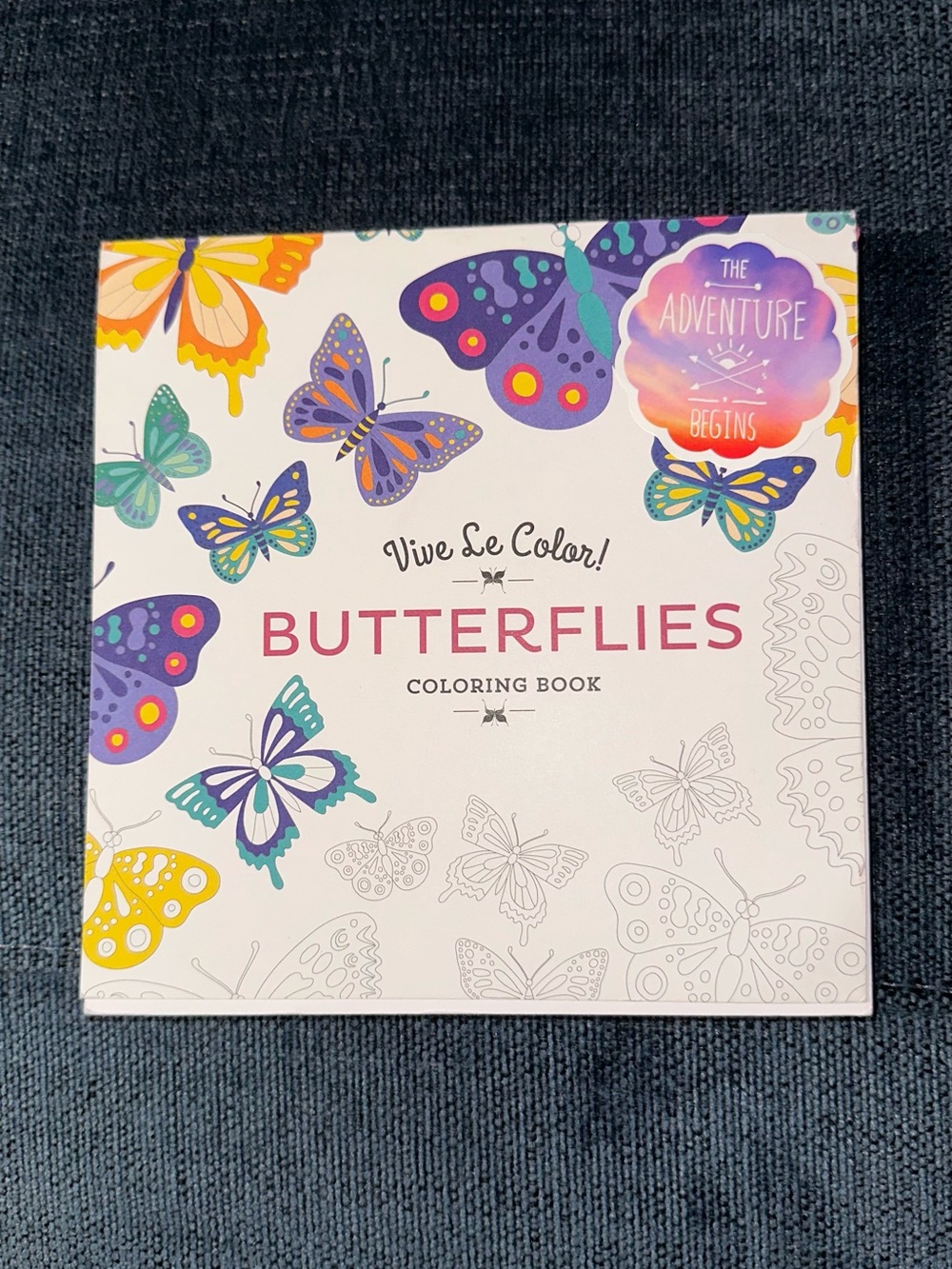 Vive Le Color Butterflies Adult Coloring Book